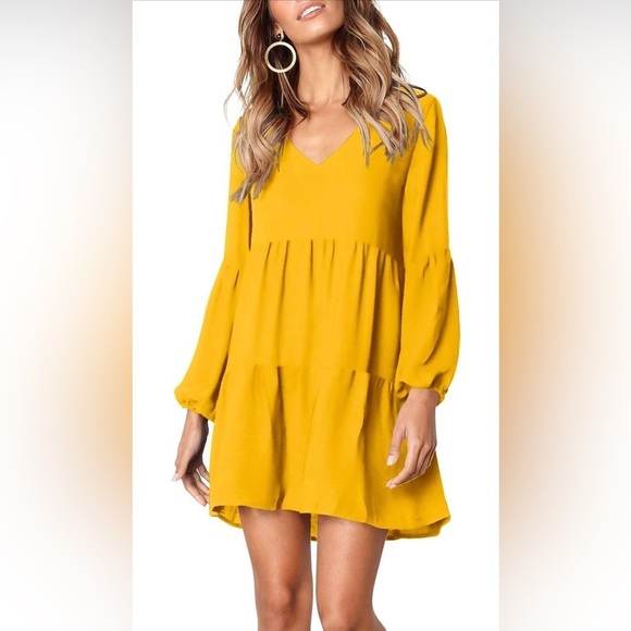 Ruffle tiered dress in size SMALL - Picture 3 of 5